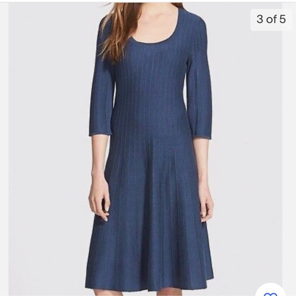 NWT NIC & ZOE RIVIERA HEATHER SCOOP NECK ALIGN DRESS